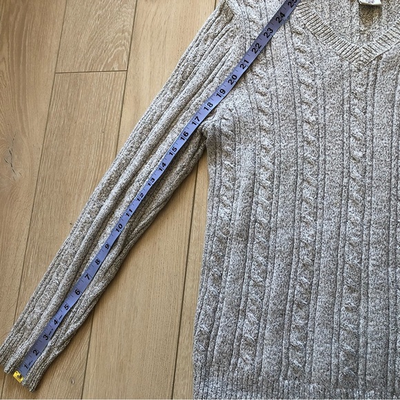 Northern Reflections Cotton Blend Cable Knit Sweater - Picture 7 of 8